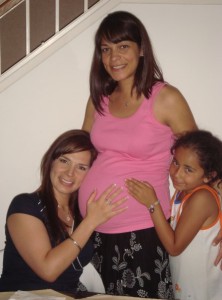 monique pregnant paola lean on belly and any